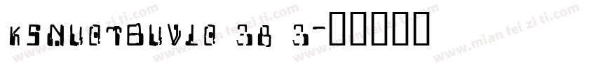 KSNUOTBUVLO 38 3字体转换